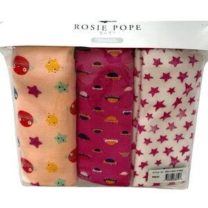 Rosie Pope 3-Pack Baby Blankets New